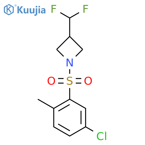 1-(5-chloro-2-methylbenzenesulfonyl)-3-(difluoromethyl)azetidine structure