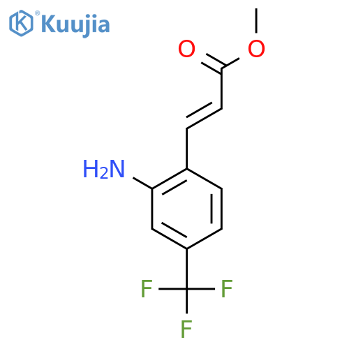 Methyl (E)-3-[2-Amino-4-(trifluoromethyl)phenyl]acrylate structure