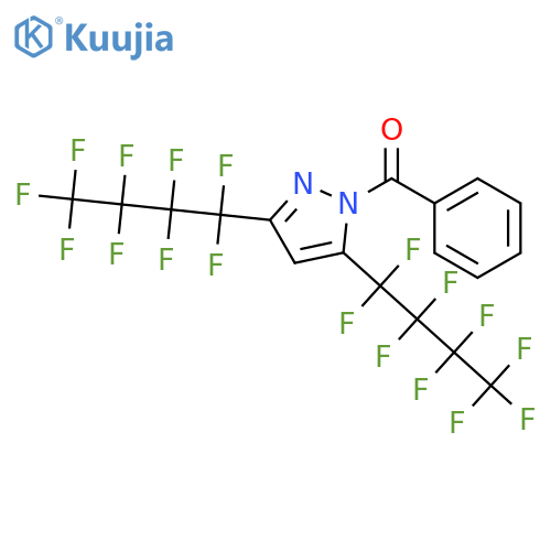 1-Benzoyl-3,5-bis(nonafluorobutyl)pyrazole structure