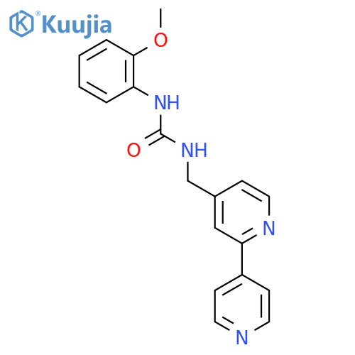 3-({2,4'-bipyridine-4-yl}methyl)-1-(2-methoxyphenyl)urea structure