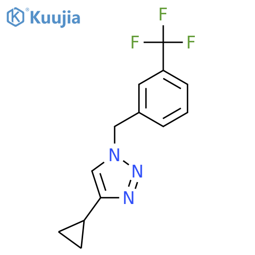 4-cyclopropyl-1-{3-(trifluoromethyl)phenylmethyl}-1H-1,2,3-triazole structure