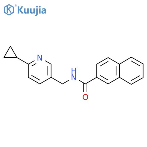 N-(6-cyclopropylpyridin-3-yl)methylnaphthalene-2-carboxamide structure
