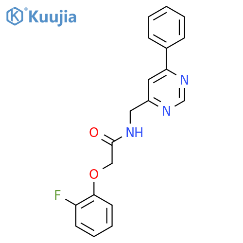 2-(2-fluorophenoxy)-N-(6-phenylpyrimidin-4-yl)methylacetamide structure