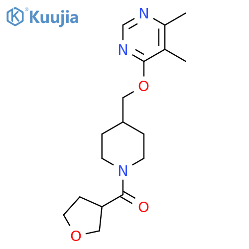 4,5-dimethyl-6-{1-(oxolane-3-carbonyl)piperidin-4-ylmethoxy}pyrimidine structure