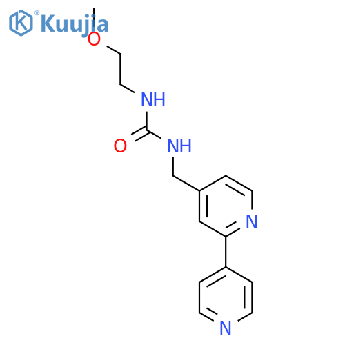 1-({2,4'-bipyridine-4-yl}methyl)-3-(2-methoxyethyl)urea structure