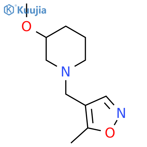 3-methoxy-1-(5-methyl-1,2-oxazol-4-yl)methylpiperidine structure