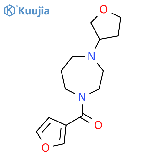 1-(furan-3-carbonyl)-4-(oxolan-3-yl)-1,4-diazepane structure