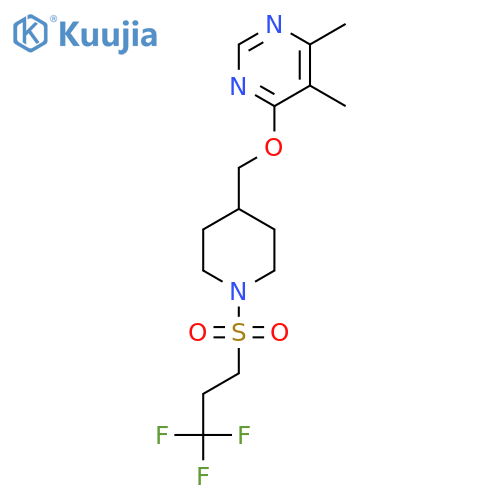 4,5-dimethyl-6-{1-(3,3,3-trifluoropropanesulfonyl)piperidin-4-ylmethoxy}pyrimidine structure