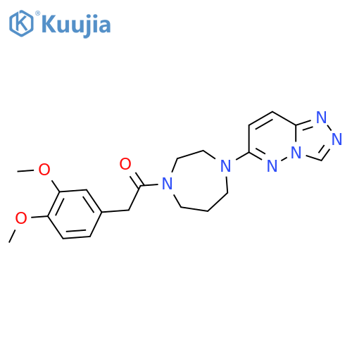2-(3,4-dimethoxyphenyl)-1-(4-{1,2,4triazolo4,3-bpyridazin-6-yl}-1,4-diazepan-1-yl)ethan-1-one structure