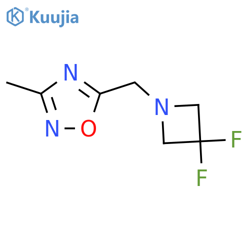5-[(3,3-difluoroazetidin-1-yl)methyl]-3-methyl-1,2,4-oxadiazole structure