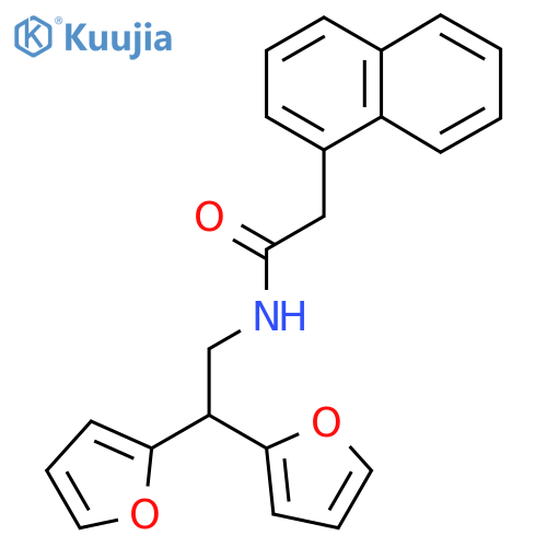 N-[2,2-bis(furan-2-yl)ethyl]-2-(naphthalen-1-yl)acetamide structure