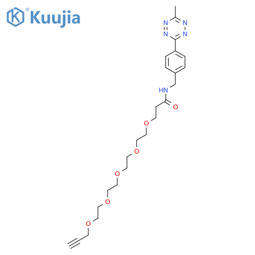 Methyltetrazine-amido-PEG5-alkyne structure