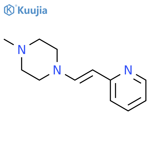 Piperazine, 1-methyl-4-[(1E)-2-(2-pyridinyl)ethenyl]- structure