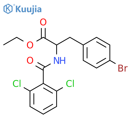 Ethyl (2s)-3-(4-bromophenyl)-2-[(2,6-dichlorobenzoyl)amino]propanoate structure