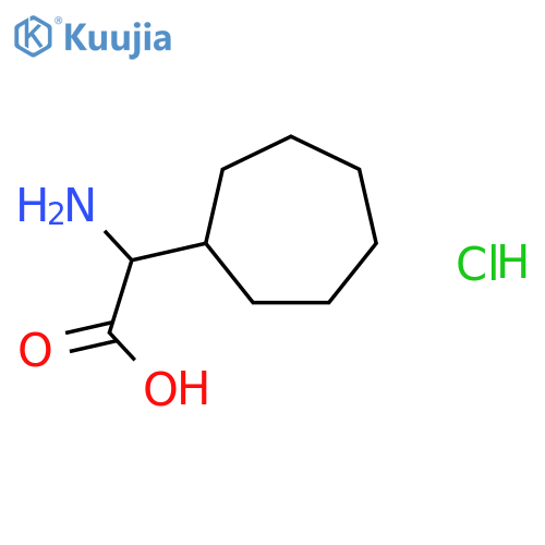 2-Amino-2-cycloheptylacetic acid hydrochloride structure
