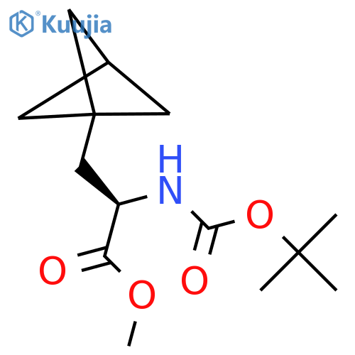 Methyl 3-bicyclo[1.1.1]pent-1-YL-N-(tert-butoxycarbonyl)-D-alaninate structure