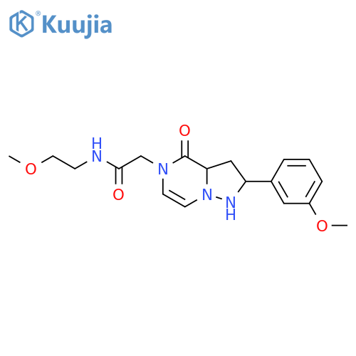N-(2-methoxyethyl)-2-[2-(3-methoxyphenyl)-4-oxo-4H,5H-pyrazolo[1,5-a]pyrazin-5-yl]acetamide structure