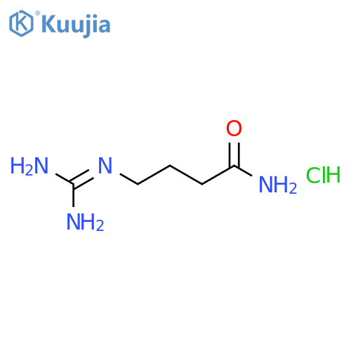 Butanamide,4-[(aminoiminomethyl)amino]-, hydrochloride (1:1) structure