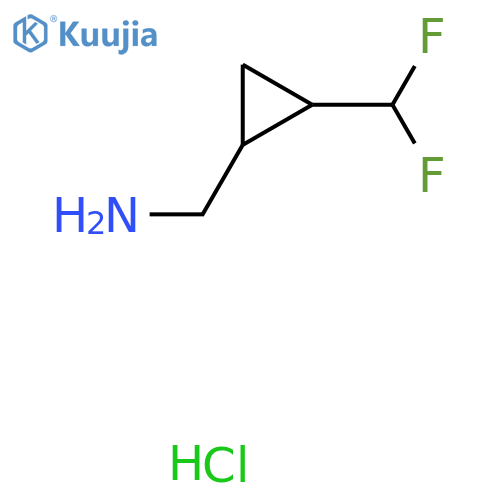 2-(difluoromethyl)cyclopropylmethanamine hydrochloride structure