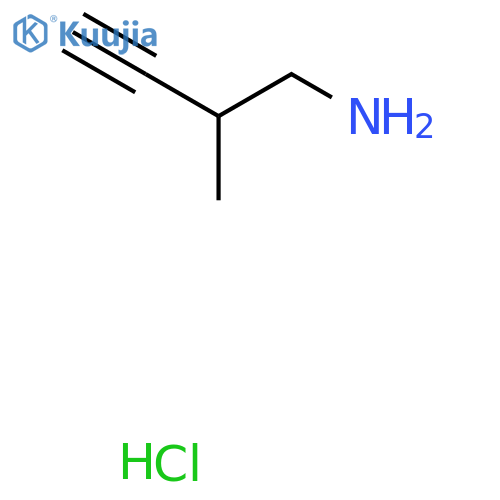 2-Methylbut-3-yn-1-amine hydrochloride structure