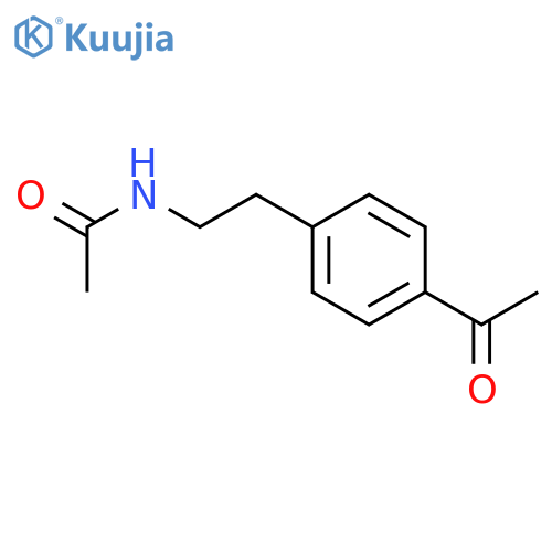 N-2-(4-acetylphenyl)ethylacetamide structure