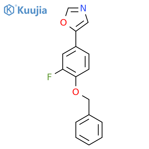 5-(4-(Benzyloxy)-3-fluorophenyl)oxazole structure