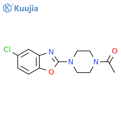 1-[4-(5-Chloro-1,3-benzoxazol-2-yl)piperazin-1-yl]ethan-1-one structure