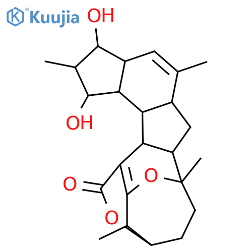 3,6-Ethano-1H,3H-as-indaceno[1,2-d]pyrano[4,3-b]pyran-1-one, 4,6,6a,7,7a,9a,10,11,12,12a,12b,12c-dodecahydro-10,12-dihydroxy-4,6,8,11-tetramethyl-, (3R,4S,6R,6aS,7aS,9aS,10S,11S,12R,12aS,12bS,12cR)- structure