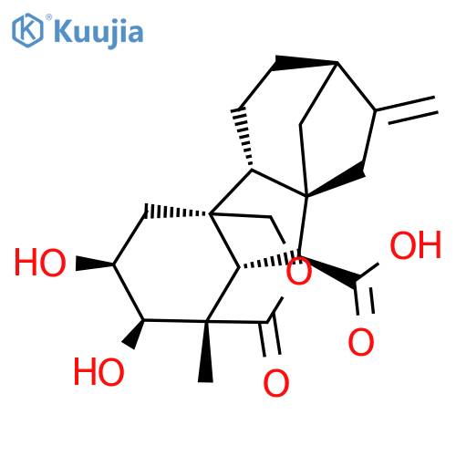 1α,4aα-(Carbonyloxymethylene)-2β,3β-dihydroxy-1β-methyl-8-methylenegibbane-10β-carboxylic acid structure