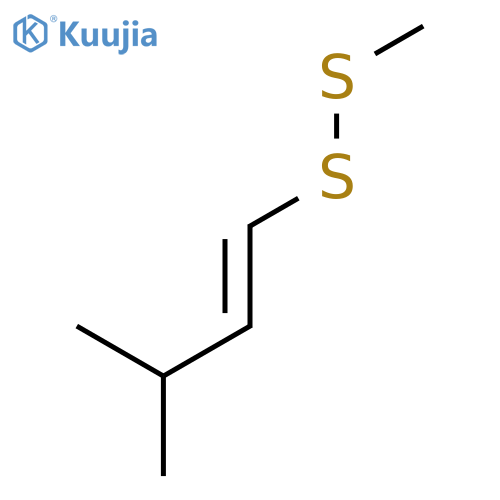 3-methyl-1-methyldisulfanyl-but-1-ene structure