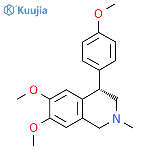 (4S)-6,7-Dimethoxy-4-(4-methoxyphenyl)-2-methyl-3,4-dihydro-1H-isoquinoline structure