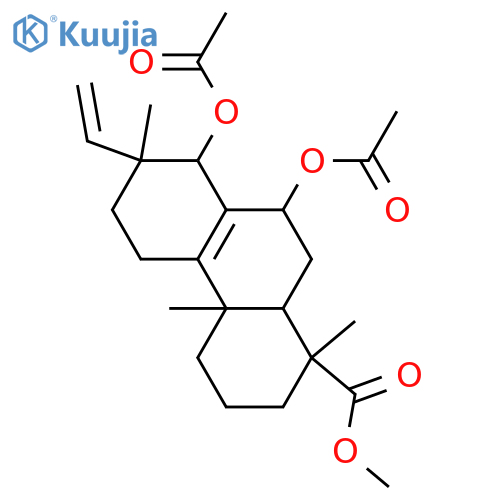 7,14-Dihydroxy-8,15-isopimaradien-18-oic acid; (7α,14α)-form, Di-Ac, Me ester structure