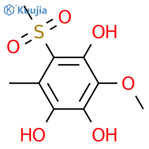 3-Methoxy-6-methyl-5-(methylsulfonyl)-1,2,4-benzenetriol structure