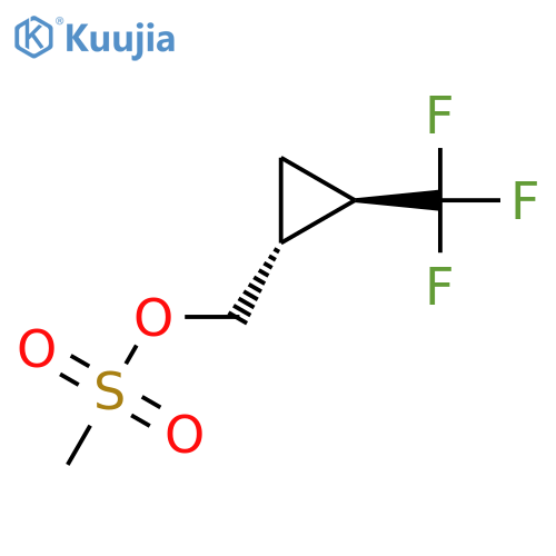 [(1R,2R)-2-(Trifluoromethyl)cyclopropyl]methyl methanesulfonate structure
