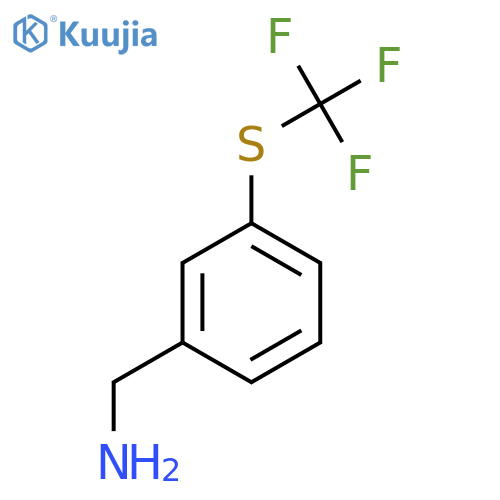 {3-(trifluoromethyl)sulfanylphenyl}methanamine structure