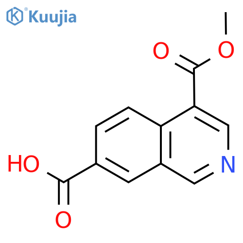4-Methoxycarbonylisoquinoline-7-carboxylic acid structure