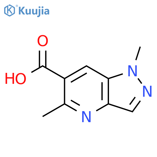 1,5-Dimethylpyrazolo[4,3-b]pyridine-6-carboxylic acid structure