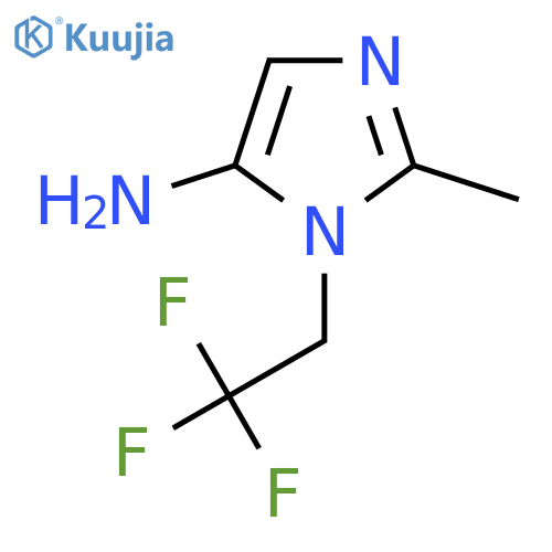 2-methyl-1-(2,2,2-trifluoroethyl)-1H-imidazol-5-amine structure