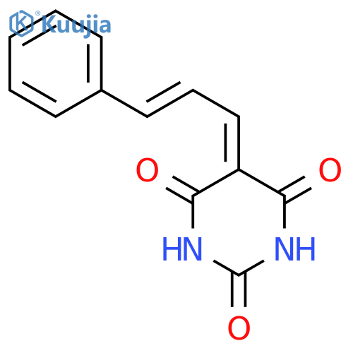 2,4,6(1H,3H,5H)-Pyrimidinetrione,5-(3-phenyl-2-propen-1-ylidene)- structure