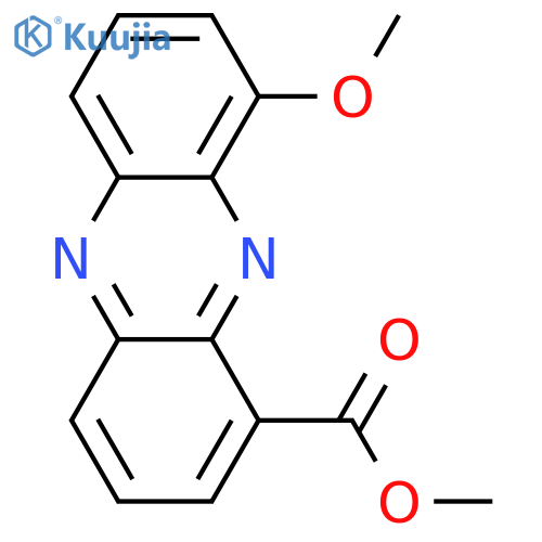 1-Phenazinecarboxylic acid, 9-methoxy-, methyl ester structure
