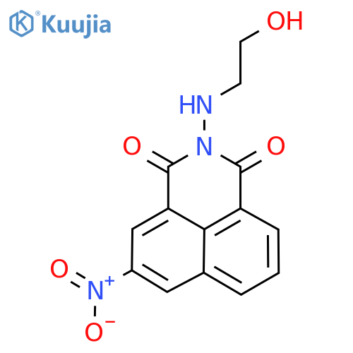 1H-Benz(de)isoquinoline-1,3(2H)-dione, 2-((2-hydroxyethyl)amino)-5-nitro- structure