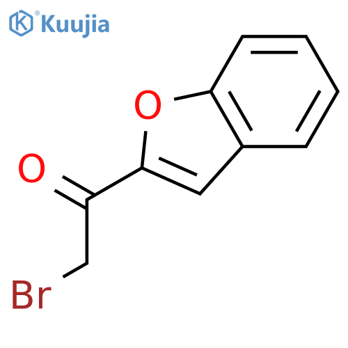 1-(1-Benzofuran-2-yl)-2-bromoethanone structure