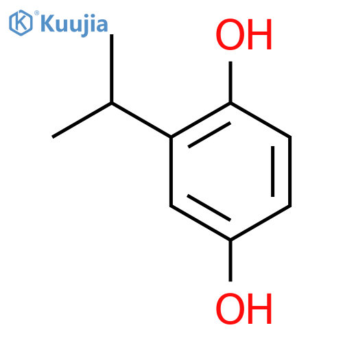 1,4-Benzenediol,2-(1-methylethyl)- structure