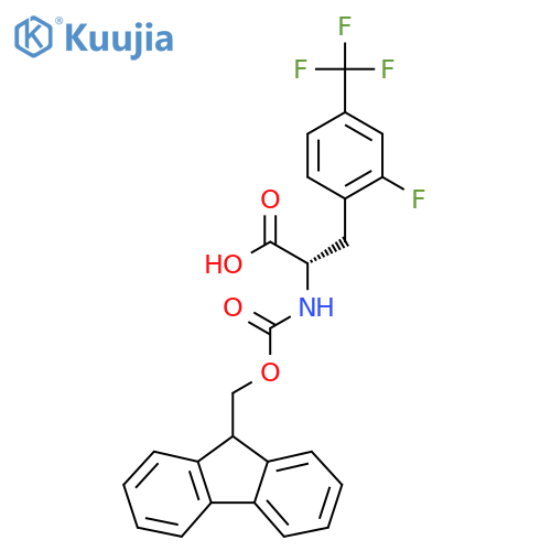 N-Fmoc-2-fluoro-4-trifluoromethyl-L-phenylalanine structure
