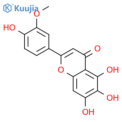 4H-1-Benzopyran-4-one,5,6,7-trihydroxy-2-(4-hydroxy-3-methoxyphenyl)- structure