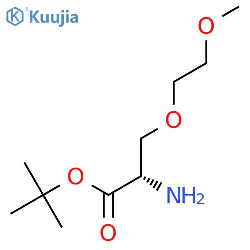 tert-butyl (2S)-2-amino-3-(2-methoxyethoxy)propanoate structure