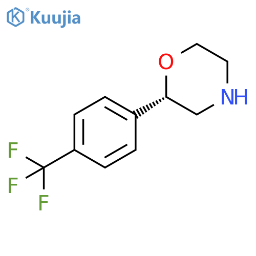 Morpholine, 2-[4-(trifluoromethyl)phenyl]-, (2S)- structure