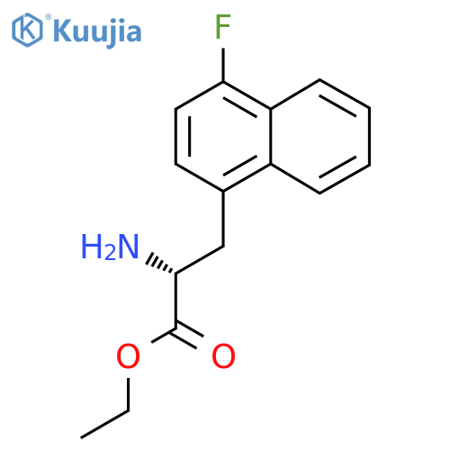 ethyl (2R)-2-amino-3-(4-fluoronaphthalen-1-yl)propanoate structure