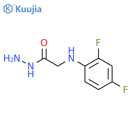 2-(2,4-difluoroanilino)acetohydrazide structure