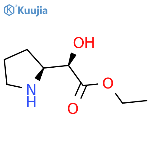 ethyl 2-hydroxy-2-(2S)-pyrrolidin-2-ylacetate structure